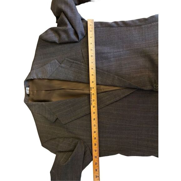 Perry Ellis men’s suit jacket gray made in the USA  virgin wool - Picture 8 of 11